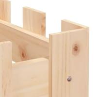 Plantenbak verhoogd met hekontwerp 200x30x30 cm grenenhout - thumbnail