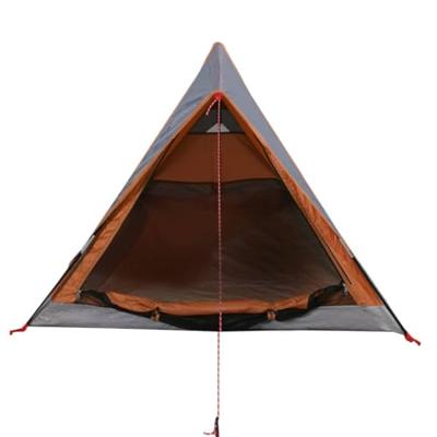 VidaXL Tent 2-persoons waterdicht grijs en oranje