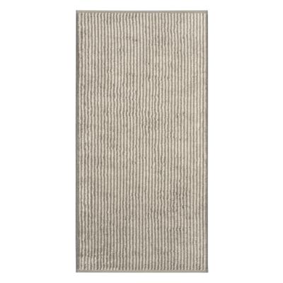 Cawö Cawö Two-Tone Stripe Handdoek 50x100 graphit