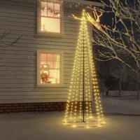 VidaXL Kegelkerstboom 310 led's 100x300 cm warmwit - thumbnail