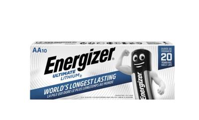 Energizer Ultimate FR6 AA batterij (penlite) Lithium 3000 mAh 1.5 V 10 stuk(s) Energizer Ultimate FR6 AA batterij (penlite) Lithium 3000 mAh 1.5 V 10 stuk(s)