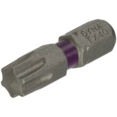DynaPlus Schroeven Schroefbit TX-40 25mm 10st. Blister DynaPlus Schroeven Schroefbit TX-40 25mm 10st. Blister