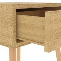 Nachtkastje 40x40x56 cm bewerkt hout sonoma eikenkleurig - thumbnail
