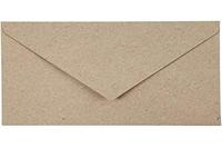 Creativ Company Gerecyclede envelop, afmeting envelop 11,5x16 cm, 120 gr, naturel, 50 stuk/ 1 doos - thumbnail