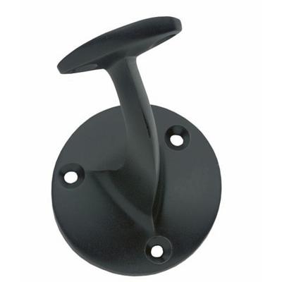 Intersteel leuninghouder - opschroevend - hol zadel - mat zwart