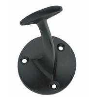 Intersteel leuninghouder - opschroevend - hol zadel - mat zwart - thumbnail