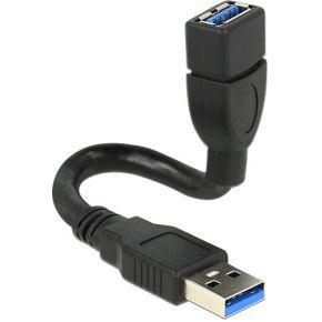 Delock 83713 Kabel USB 3.0 Type-A male > USB 3.0 Type-A female VormKabel 0,15 m Delock 83713 Kabel USB 3.0 Type-A male > USB 3.0 Type-A female VormKabel 0,15 m