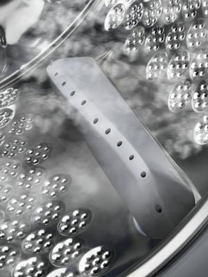 AEG L7FE84ES wasmachine Vrijstaand Voorbelading Roestvrijstaal, Wit 8 kg 1400 RPM A+++-30%