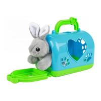 Toi-Toys Pluchen konijn in draagkoffer - thumbnail