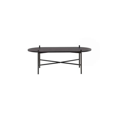 Nohr Ovale Salontafel 'Tieshia' 120 x 60cm, kleur Zwart