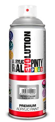 Sprayverf Pintyplus Evolution MT191 Metaal 400 ml Zilverkleurig