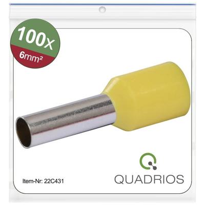 Quadrios 22C431 Adereindhulzen 6 mm² Deels geïsoleerd Geel 1 set(s) Quadrios 22C431 Adereindhulzen 6 mm² Deels geïsoleerd Geel 1 set(s)