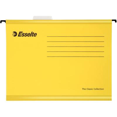Esselte hangmappen voor laden Classic tussenafstand 330 mm, geel, doos van 25 stuks Esselte hangmappen voor laden Classic tussenafstand 330 mm, geel, doos van 25 stuks
