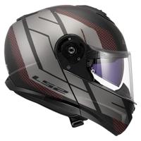 LS2 opklaphelm "ff908 strobe ii code". helmet ff908 stro. ii code 3xl black/grey matt - thumbnail