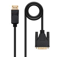 NANOCABLE 10.15.4501 Converter DisplayPort naar DVI, DisplayPort/stekker - DVI/stekker, zwart, 1 m - thumbnail