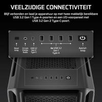 PC-behuizing - CORSAIR - 5000T-serie - Mid-Tower - Zwart - thumbnail