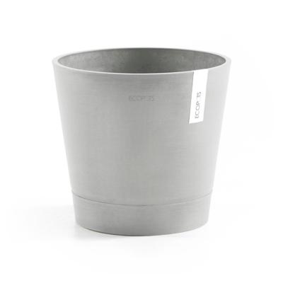 Ecopots Venice kunststof bloempot Wit/Grijs - Ø 37,7 cm Ecopots Venice kunststof bloempot Wit/Grijs - Ø 37,7 cm