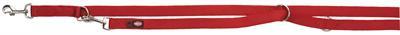 TRIXIE HONDENRIEM PREMIUM VERSTELBAAR TWEELAAGS ROOD 200X2,5 CM