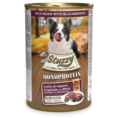 Stuzzy Monoprotein everzwijn nat hondenvoer 400 gram 1 doos (6 x 400 g)