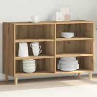 Dressoir 103,5x35x70 cm bewerkt hout artisanaal eikenkleurig - thumbnail