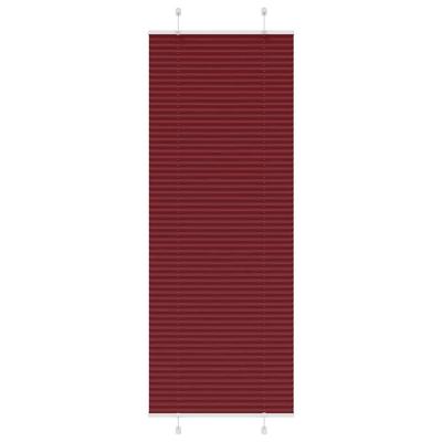 Pliss rolgordijn 75x200 cm stofbreedte 74,4 cm bordeauxrood