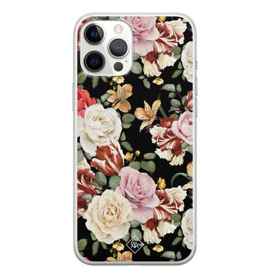 iPhone 12 Pro Max siliconen hoesje - Flowerpower