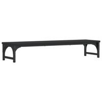 VidaXL Monitorstandaard 85x23x15,5 cm bewerkt hout zwart - thumbnail