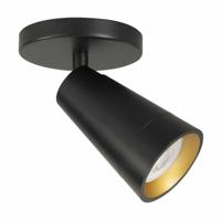 Highlight Spot Petunia 1 lichts zwart goud - thumbnail