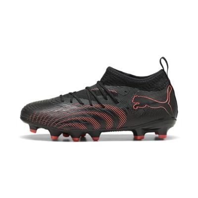 PUMA Future 9 Match Gras / Kunstgras Voetbalschoenen (MG) Kids Zwart Rood