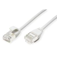 ROLINE F/UTP DataCenter Patchkabel Cat.6A (Class EA), LSOH, extra dun, wit, 0,15 m - thumbnail