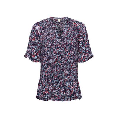 edc Women gebloemde top donkerblauw/rood edc Women gebloemde top donkerblauw/rood