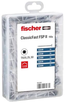 Fischer 562280 ClassicFast SK TG TX 4,0-6,0 Houtschroeven 110 stuk(s)