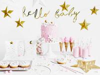 Hello Baby Letterbanner goud - thumbnail