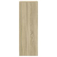 Dressoir met LED 42,5x34x100 cm bewerkt hout sonoma eikenkleur - thumbnail