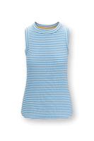 Pip Studio Trinity Top Mouwloos Little Sumo Stripe Blauw XXL - thumbnail