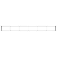 Verhoogde plantenbak 582 x 50 x 68 cm Gegalvaniseerd staal - thumbnail