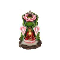 Backflow Wierook Houder Boeddha Polyresin (14 cm) - thumbnail