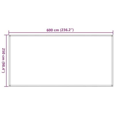 VidaXL Tenttapijt 250x600 cm zwart - thumbnail