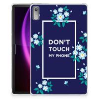 Lenovo Tab P11 Gen 2 Print Case Flowers Blue DTMP - thumbnail