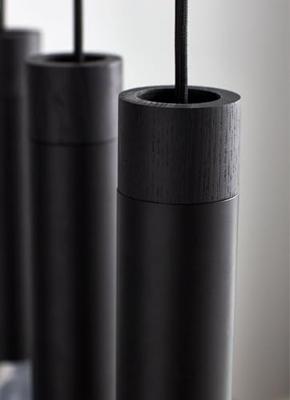 Hanglamp zwart Nordlux &apos;Tilo&apos; modern GU10 zwart hout kookeiland 80 cm