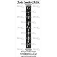 Crealies • texto negativo gefeliciteerd - thumbnail