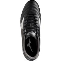 Mizuno Morelia II Club Gras Voetbalschoenen (FG) Zwart Zilver - thumbnail
