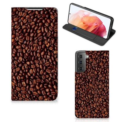 Samsung Galaxy S21 | Flip Style Cover | Koffiebonen