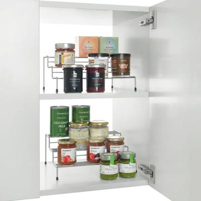Metaltex smart kitchen 2-delig schuifbaar kruidenrek 28/55x23x13 cm zilver