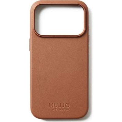 Mujjo Lederen hoesje iPhone 17 Pro - Tan Mujjo Lederen hoesje iPhone 17 Pro - Tan