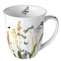 Ambiente mok ornamental flowers white - thumbnail
