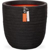 Capi Nature Row NL 35x34cm bloempot zwart - thumbnail