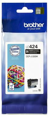 Brother inktcartridge, 750 pagina's, OEM LC-424BK, zwart
