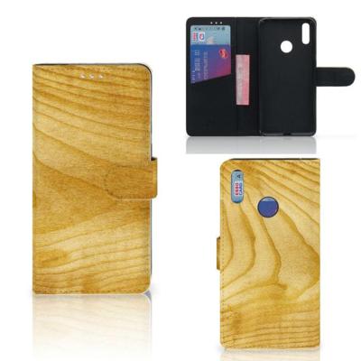 Huawei Y7 (2019) | Book Style Case | Licht Hout