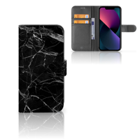 Apple iPhone 13 | Bookcase | Marmer Zwart - Origineel Cadeau Vader - thumbnail